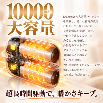 DOUBLE WARMTH™ マグネット式充電式ハンドウォーマー｜USB-C対応・冬の防寒＆ギフトに